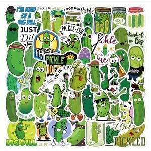 Pickle Stickers: 10PCS Graffiti Decals for Phone, Laptop, and Guitar ﻿